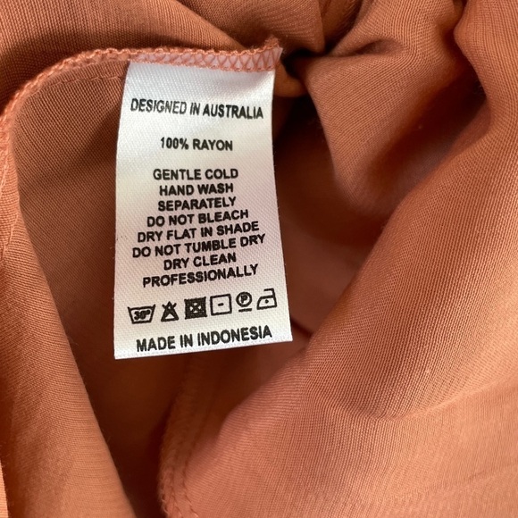 SWF Ruffle Hem Maxi Dress Deep Plunge Medium - Picture 12 of 12